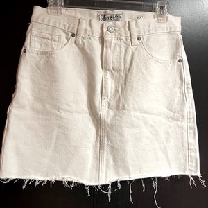 Lucky Brand Jeans white denim mini skirt, size 4
